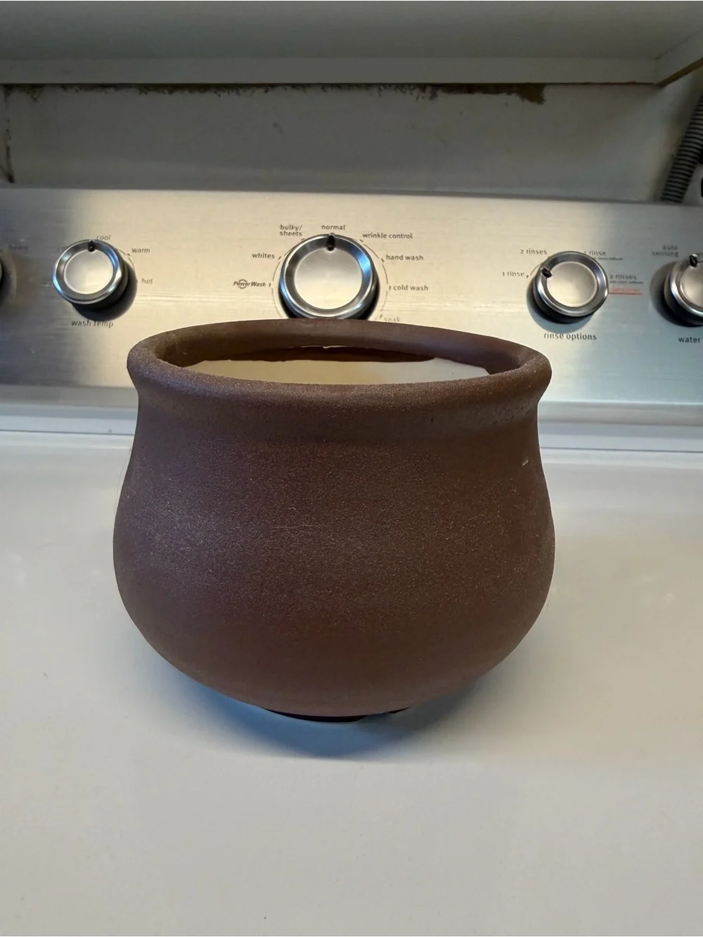 Hobby Lobby Rustic Brown Matte Ceramic Accent Vase
